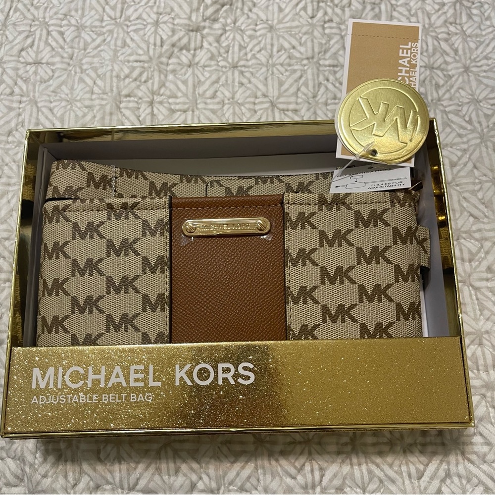 Michael Kors Gift Set Box Adjustable belt bag purse